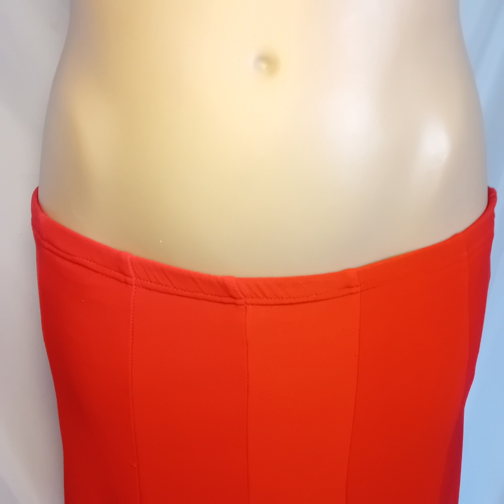 Vintage Y2K Michelle LowRise Flare Midi Skirt Stretch Career Modest Party Work M - Picture 5 of 16